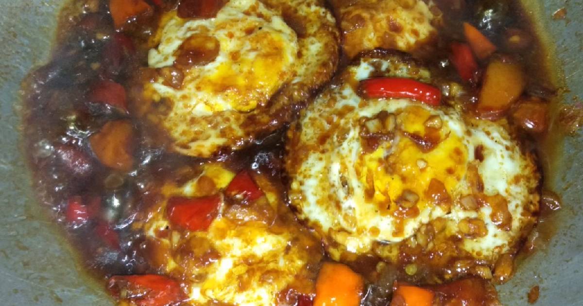 Resep Telur Mata Sapi Pedas Manis Oleh Ranita Tri Anggraeny Cookpad