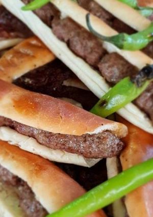 A picture of Grilled Kofta Sandwiches.
