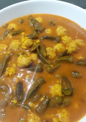 عکسی از دستور خورشت بامیه