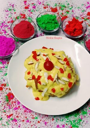 मालपुआ विद रबड़ी(malpua with rabri recipe in hindi) रेसिपी मुख्य फोटो