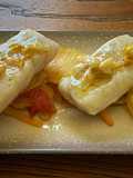 Lomitos de merluza y ajada agripicante