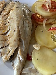 Una foto de Corvina al horno