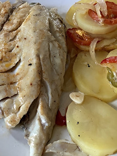 Una foto de Corvina al horno