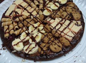 Una foto de Pizza de Brownie