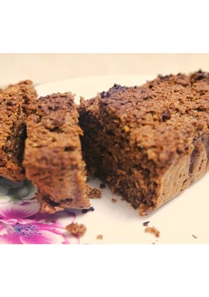 Hình của món Bánh chuối dừa yến mạch cacao.