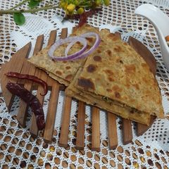 A picture of Moong Dal Paratha.