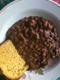 Guiso de lentejas con morcilla y chorizo colorado 😋🥳🥳😋😋😋🫕🥄