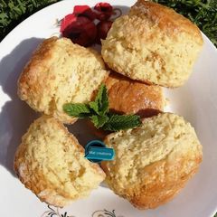 Buttermilk and custard Scones A picture of Buttermilk and custard Scones.