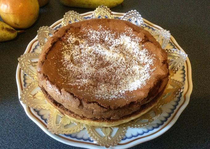 Torta di pere e cioccolato soffice