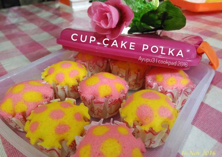 Langkah Mudah untuk Membuat Cup Cake Kukus~(Steamed Mini Cup Cake Polkadot) yang Sempurna