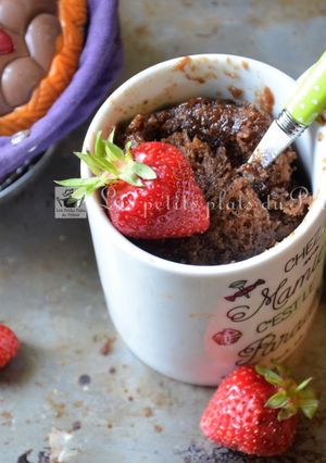 Une photo de Mug cake recyclage d'œufs de Pâques