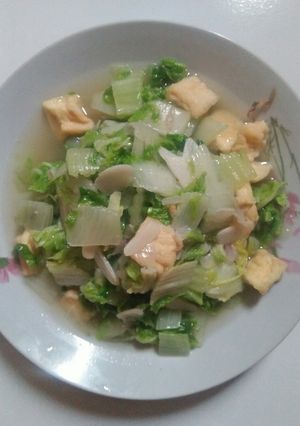 Foto resep Tumis Sawi & Tahu Putih dapursabilla