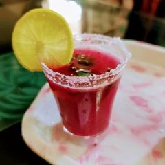 Pomegranate Mint margarita A picture of Pomegranate Mint margarita.