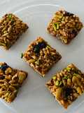 Crunchy Mamra Chikki Square (Puffed Rice Brittle)