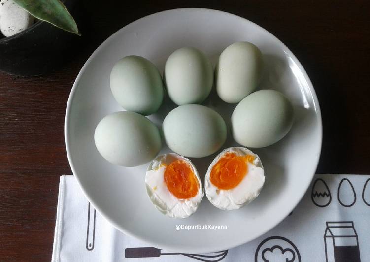 Resep 336. Telur Asin Masir (Telur Bebek) Homemade yang Enak