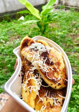 Foto resep Pisang kepok penyet keju coklat