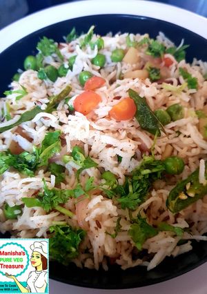 A picture of Mix Veg Pulav.