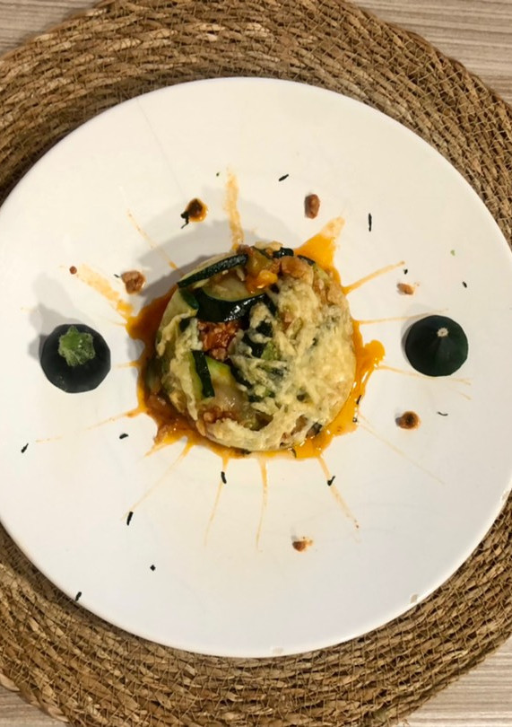 Una foto de Lasaña de calabacín