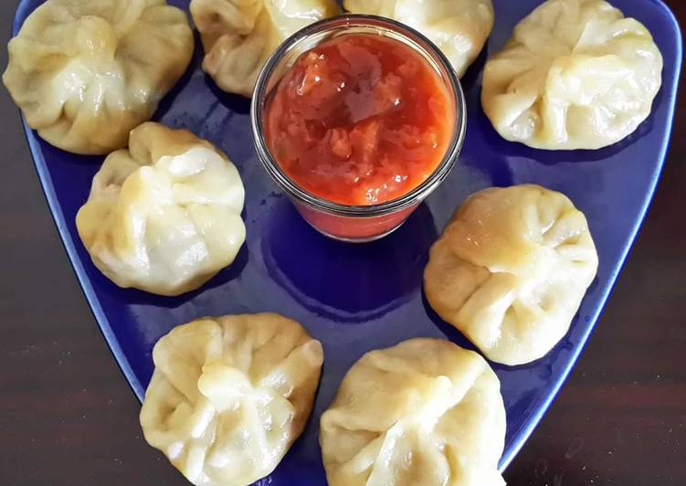 Simple Way to Prepare Homemade Steamed chicken momo