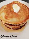 Soft fluffy whole wheat pancakes