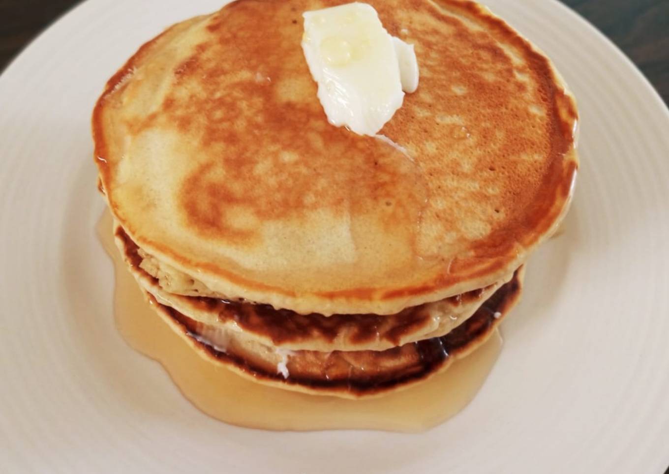 Soft fluffy whole wheat pancakes