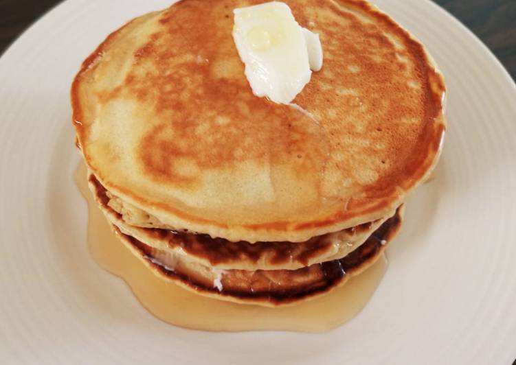 Recipe of Award-winning Soft fluffy whole wheat pancakes