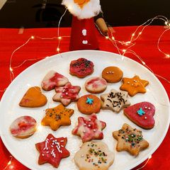 A picture of Christmas Cookies.