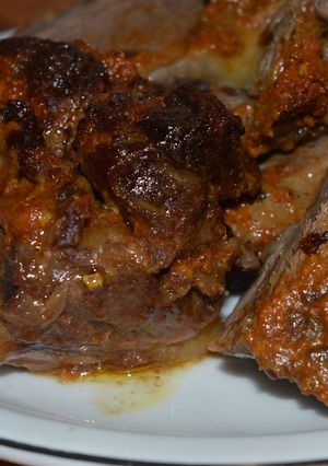 Una foto de Ojo de bife a la mostaza