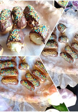 صورة لوصفة طريقة عمل اكلير بمكونات في كل بيت