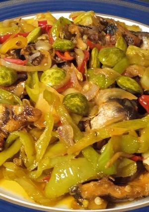 Foto resep Ikan asin gabus petai Cabai ijo