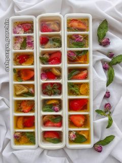 عکسی از دستور یخ تزیینی طعمدار 🌸