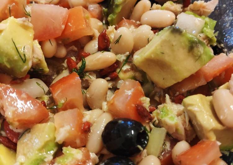 Ensalada de judías blancas