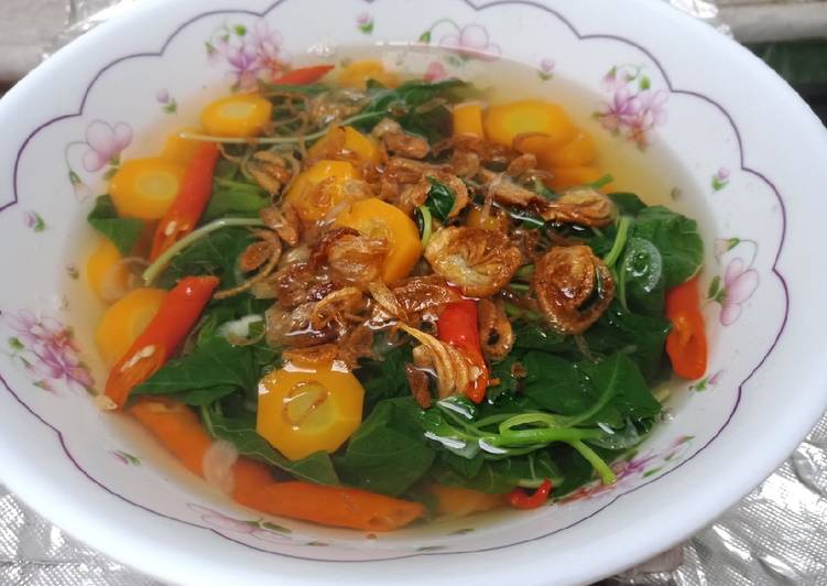 Resep Sayur Bening Bayam Lezat