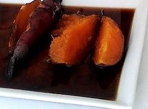 Una foto de Camote asado en miel de maguey y anís de monte