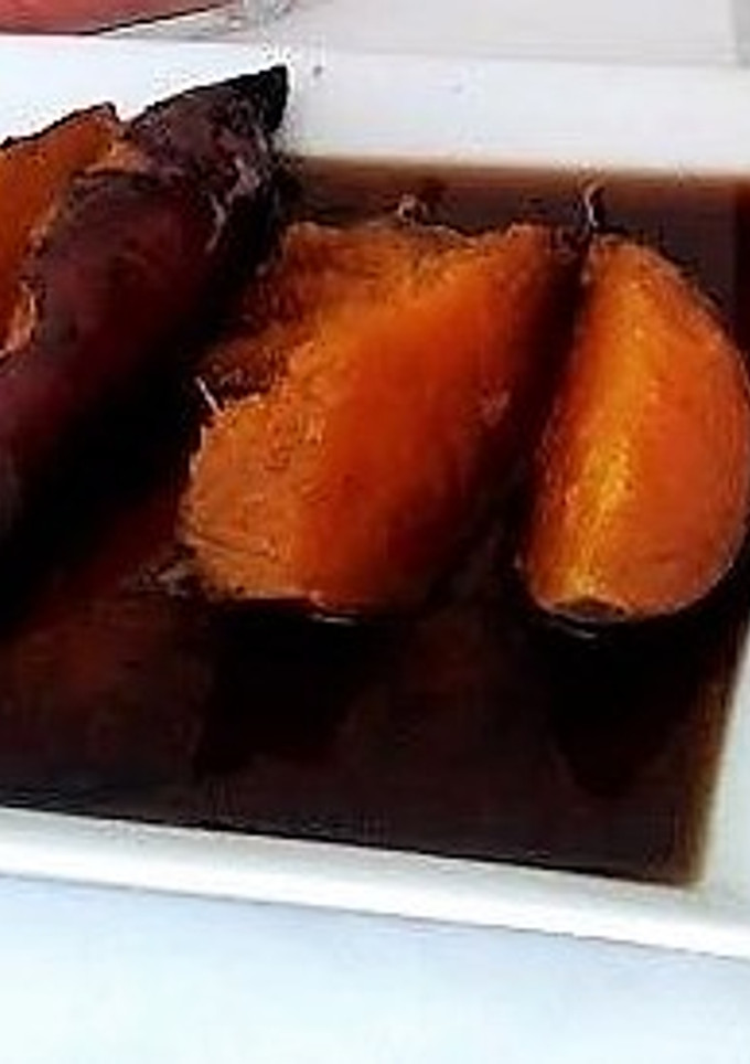 Una foto de Camote asado en miel de maguey y anís de monte