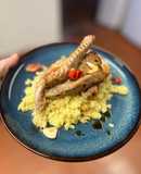 Atún rojo con jengibre y naranja en airfryer