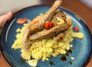 Foto principal de Atún rojo con jengibre y naranja en airfryer