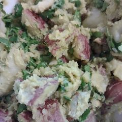 A picture of Guacamole potato salad.