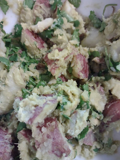 A picture of Guacamole potato salad.