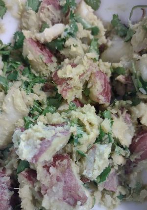 A picture of Guacamole potato salad.