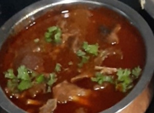 A picture of Mutton korma recipe.
