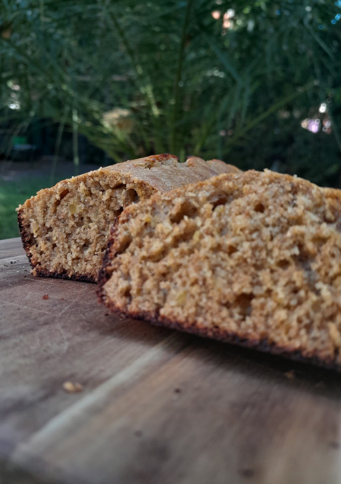Una foto de Budín integral de naranja sin azúcar