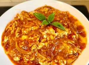Gambar Telur pecah sambal 3 rasa