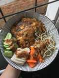 Tahu Telur Dadar (Omelette) Sayur Sambal Pecel Siram #1byanakkost
