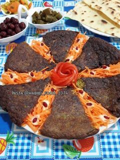 عکسی از دستور کوکو بادمجان هدیه بانو
