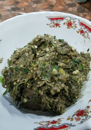 รูปของ ตำน้ำพริกเขียดย่าง