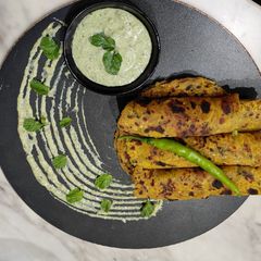 Rice And Lauki Paratha A picture of Rice And Lauki Paratha.