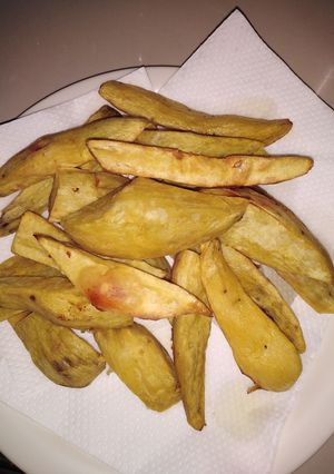 A picture of Deep fried ginger sweet potatoes #breakfast ideas.