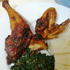 Soft grilled broiler chicken A picture of Soft grilled broiler chicken.