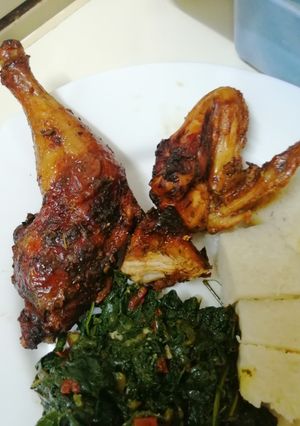 A picture of Soft grilled broiler chicken.